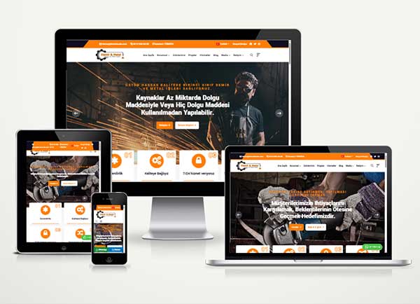 Demirci Metal İşleri Firma Web Site Paketi Smithy